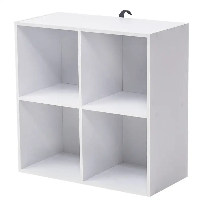 BukkitBow - Compacte Kubus Boekenkast - 4 Vakken - Ruimte-efficiënt - Multifunctioneel - 60x29,5x60cm
