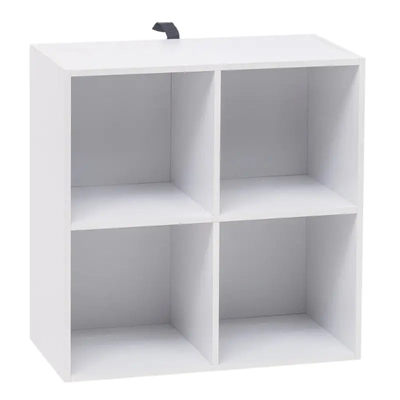 BukkitBow - Compacte Kubus Boekenkast - 4 Vakken - Ruimte-efficiënt - Multifunctioneel - 60x29,5x60cm