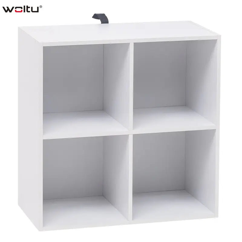BukkitBow - Compacte Kubus Boekenkast - 4 Vakken - Ruimte-efficiënt - Multifunctioneel - 60x29,5x60cm