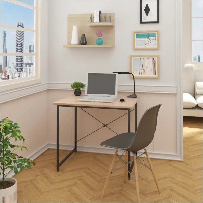 BukkitBow - Computertafel / Bureau - Spaanplaat en Metaal - 80x60x70cm