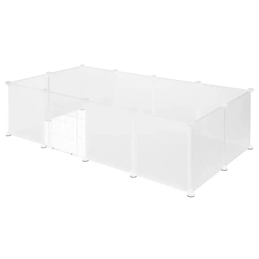 BukkitBow - Dierenren met Dichte Panelen - Ijzer & Kunststof - Veilig & Flexibel - Geschikt voor Kleine Huisdieren - 142x72x45cm