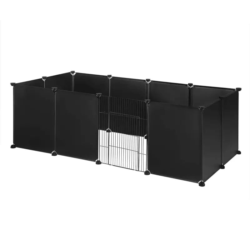 BukkitBow - Dierenren met Dichte Panelen - Ijzer & Kunststof - Veilig & Flexibel - Geschikt voor Kleine Huisdieren - 142x72x45cm