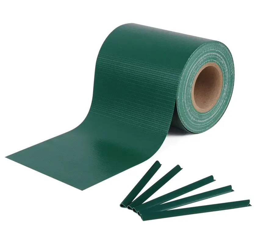 BukkitBow - Dubbelzijdig Privacyscherm- Rol met PC Folie voor Privay - UV-en Weersbestendig - 450g/m² - 35m x 19cm - Inclusief Bevestigings Clips