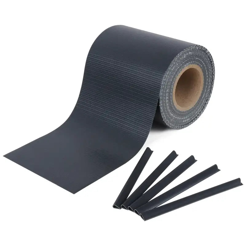 BukkitBow - Dubbelzijdig Privacyscherm- Rol met PC Folie voor Privay - UV-en Weersbestendig - 450g/m² - 35m x 19cm - Inclusief Bevestigings Clips