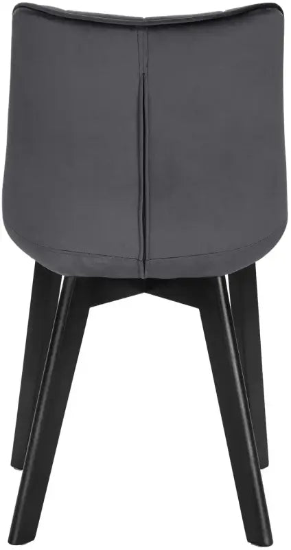 BukkitBow - Eetkamerstoel Fluweel - met Massief Houten Poten - Comfortabel Ontwerp - Zithoogte: 46.5cm