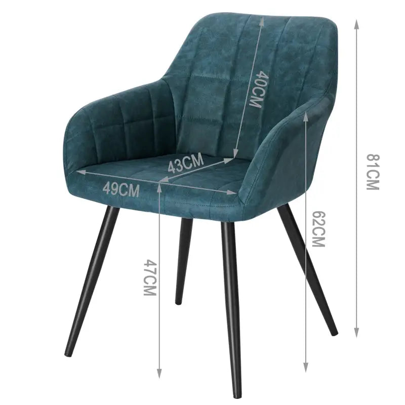BukkitBow - Eetkamerstoel - Lederen/Stoffen/Linnen Stoel - Comfortabel & Ergonomisch - Stevig & Duurzaam - Zithoogte: 47CM