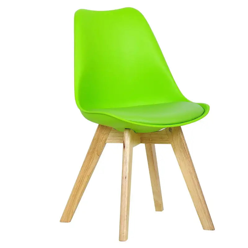 BukkitBow - Eetkamerstoel met Beukenhouten Poten - Stabiele PU Zitting voor Comfort - Veelzijdig in Gebruik - Zithoogte: 42CM