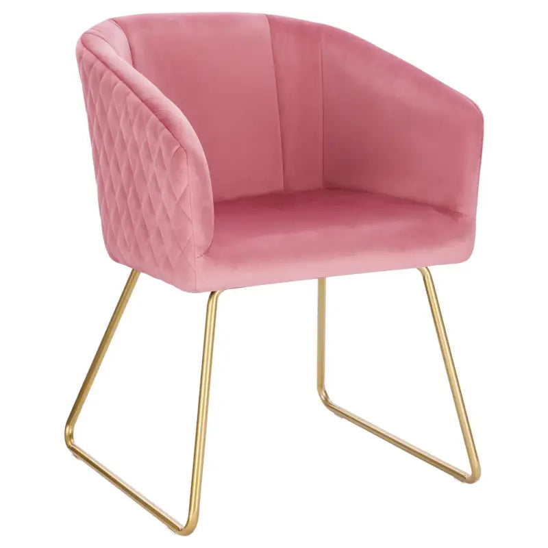 BukkitBow - Eetkamerstoel met Fluweelzitting - Hoge Kwaliteit Staal - Comfortabele Vulling - Vloerbeschermers - 47.5CM