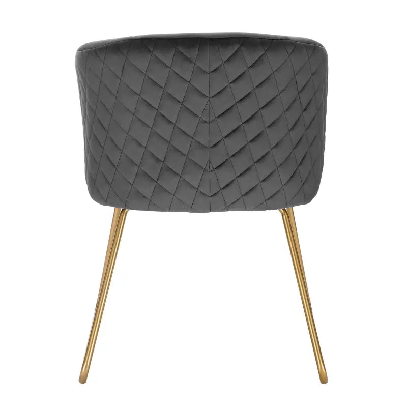 BukkitBow - Eetkamerstoel met Fluweelzitting - Hoge Kwaliteit Staal - Comfortabele Vulling - Vloerbeschermers - 47.5CM