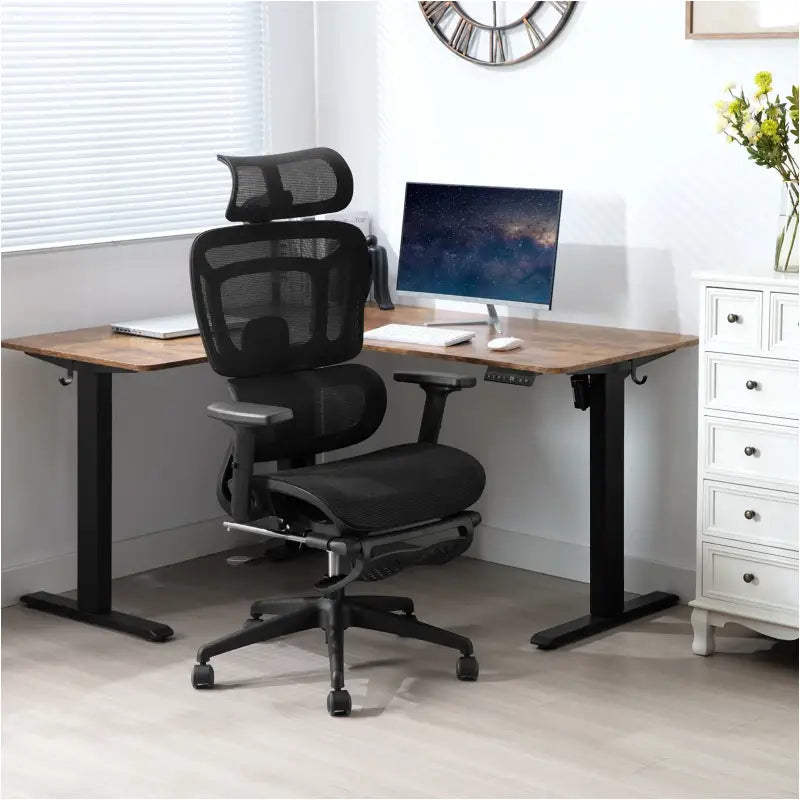 BukkitBow - Ergonomische Mesh Bureaustoel - Verstelbaar en Kantelbaar - Ademend en Comfortabel - Max Belasting: 150kg