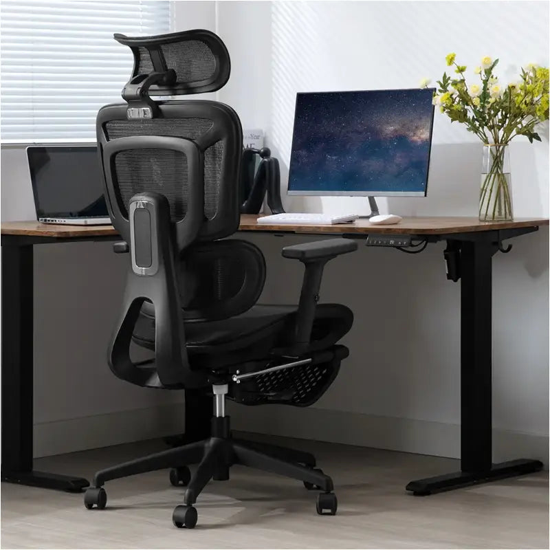 BukkitBow - Ergonomische Mesh Bureaustoel - Verstelbaar en Kantelbaar - Ademend en Comfortabel - Max Belasting: 150kg