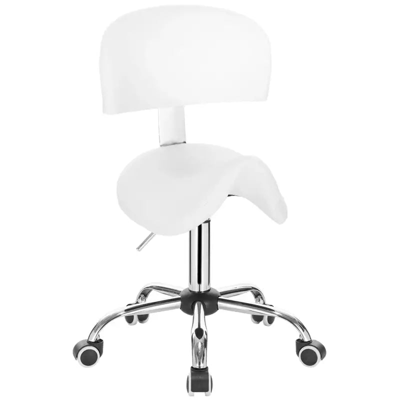 BukkitBow - Faux Lederen Zadelkruk - In Hoogte Verstelbare Draaistoel - Ergonomisch Ontwerp - Stabiele en Duurzame Constructie
