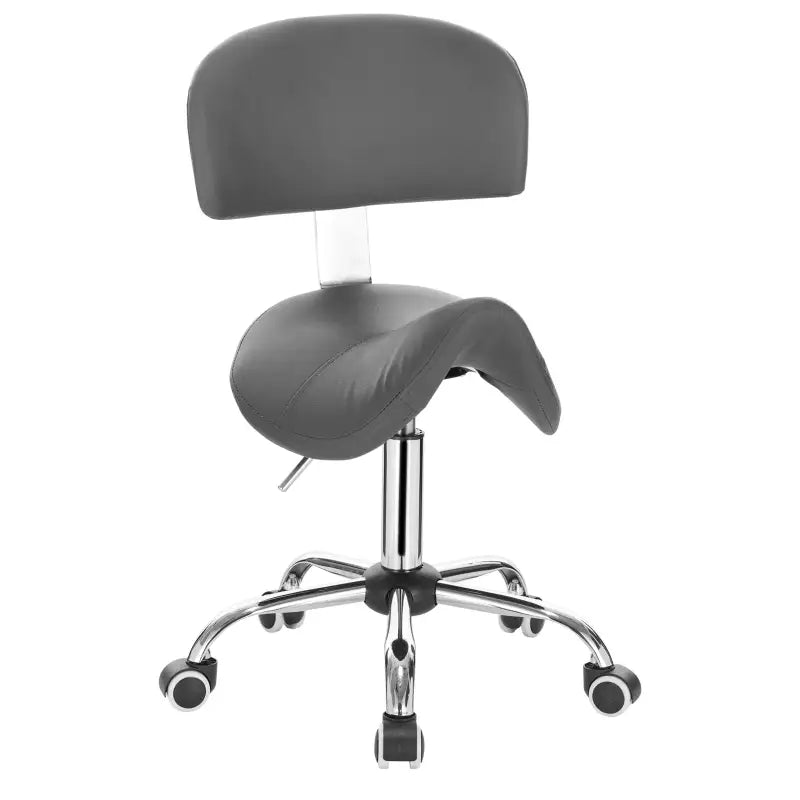 BukkitBow - Faux Lederen Zadelkruk - In Hoogte Verstelbare Draaistoel - Ergonomisch Ontwerp - Stabiele en Duurzame Constructie