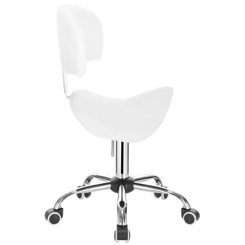 BukkitBow - Faux Lederen Zadelkruk - In Hoogte Verstelbare Draaistoel - Ergonomisch Ontwerp - Stabiele en Duurzame Constructie