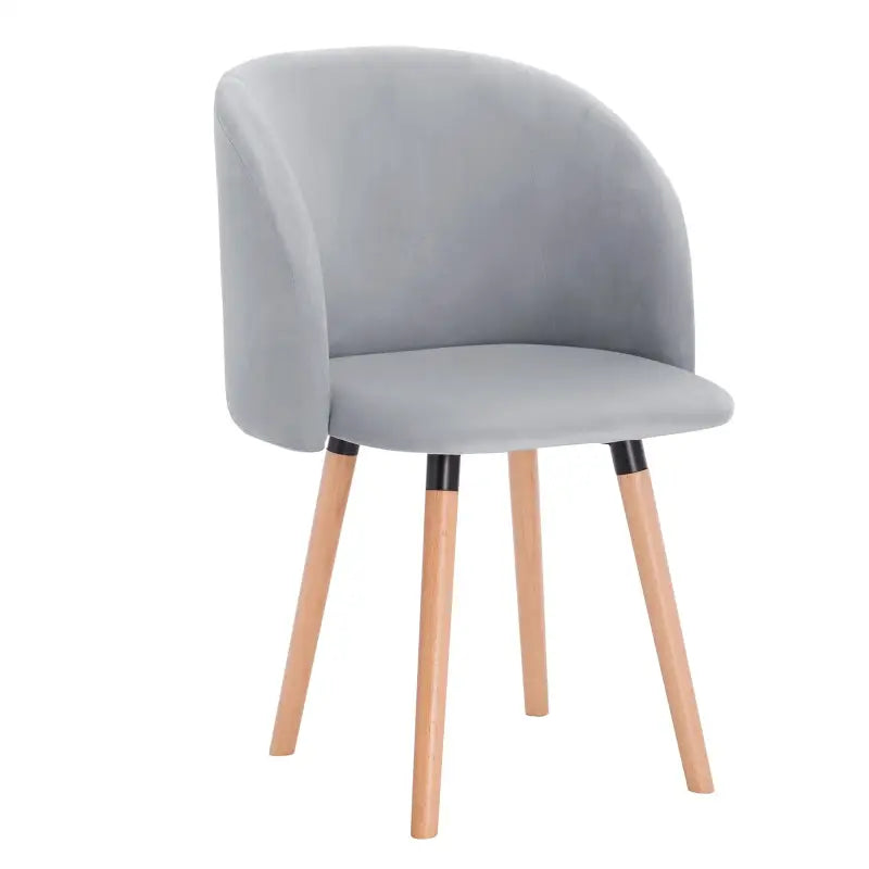 BukkitBow - Fluwelen Stoel - met Massief Houten Frame - Ergonomisch en Stijlvol - Zithoogte: 47CM
