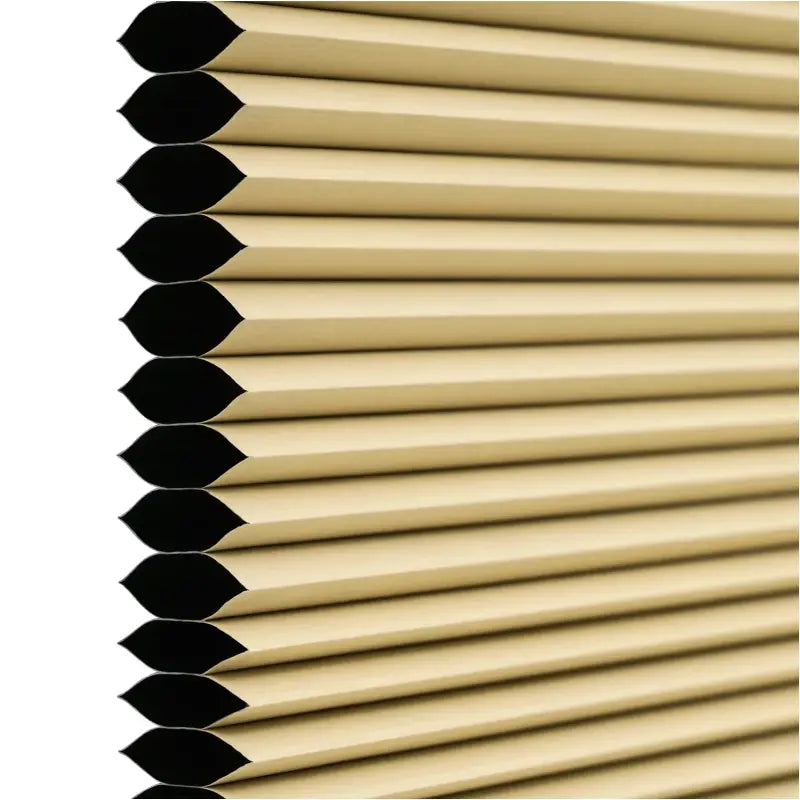 BukkitBow - Honingraat Geplooide Zonnewering / Rolgordijn - Polyester met Aluminium - 60-110 cm Breed - 120 cm Hoog