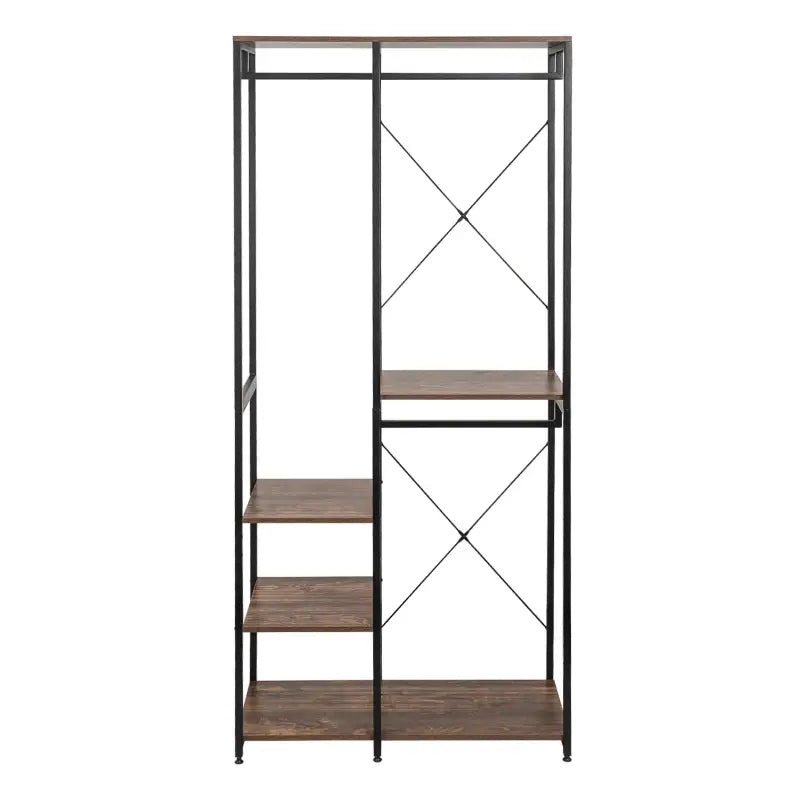 BukkitBow - Industriële Kapstok met Grote Opslagcapaciteit - Betrouwbare Kwaliteit - Verstelbare Anti-slip Pootjes - 90x40x213CM