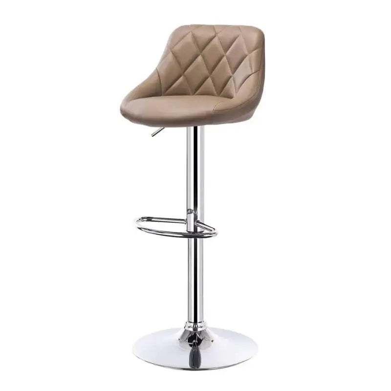 BukkitBow - Industriële Velvet Barkruk met Rugleuning en Verstelbare Zithoogte - 60-82CM