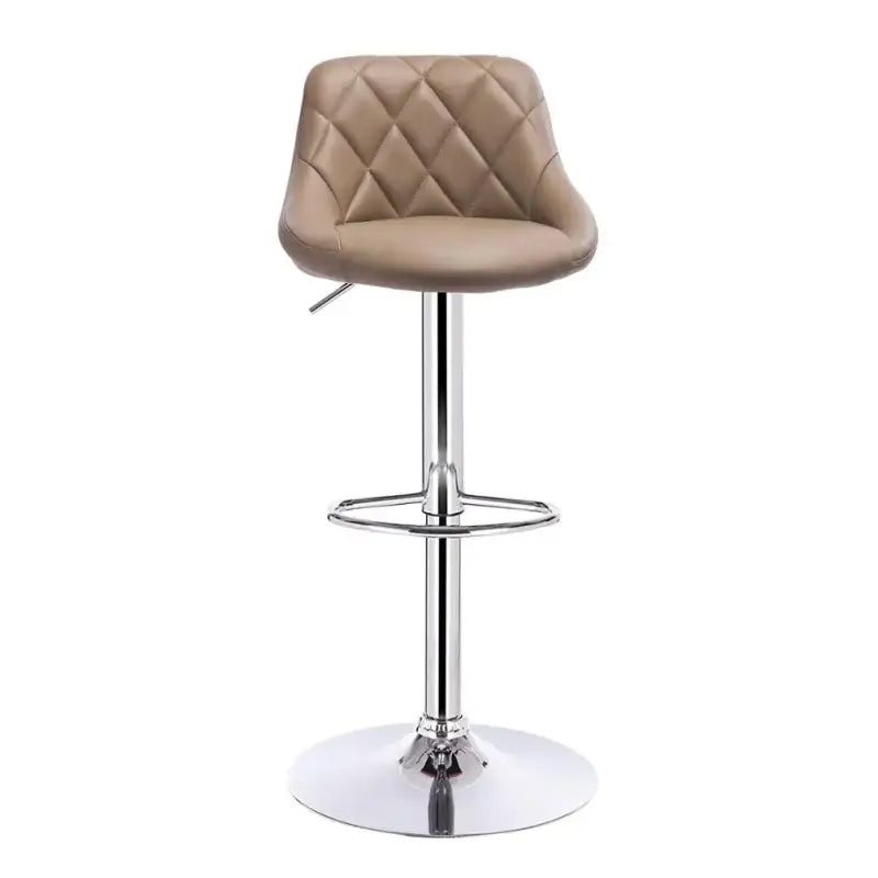 BukkitBow - Industriële Velvet Barkruk met Rugleuning en Verstelbare Zithoogte - 60-82CM