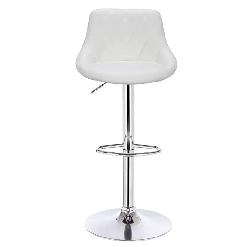 BukkitBow - Industriële Velvet Barkruk met Rugleuning en Verstelbare Zithoogte - 60-82CM