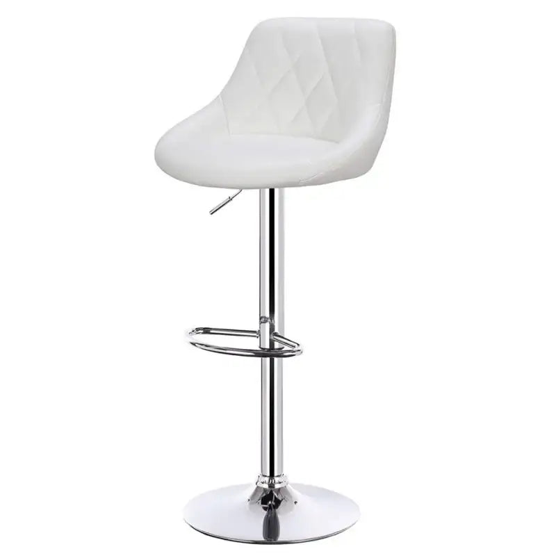 BukkitBow - Industriële Velvet Barkruk met Rugleuning en Verstelbare Zithoogte - 60-82CM