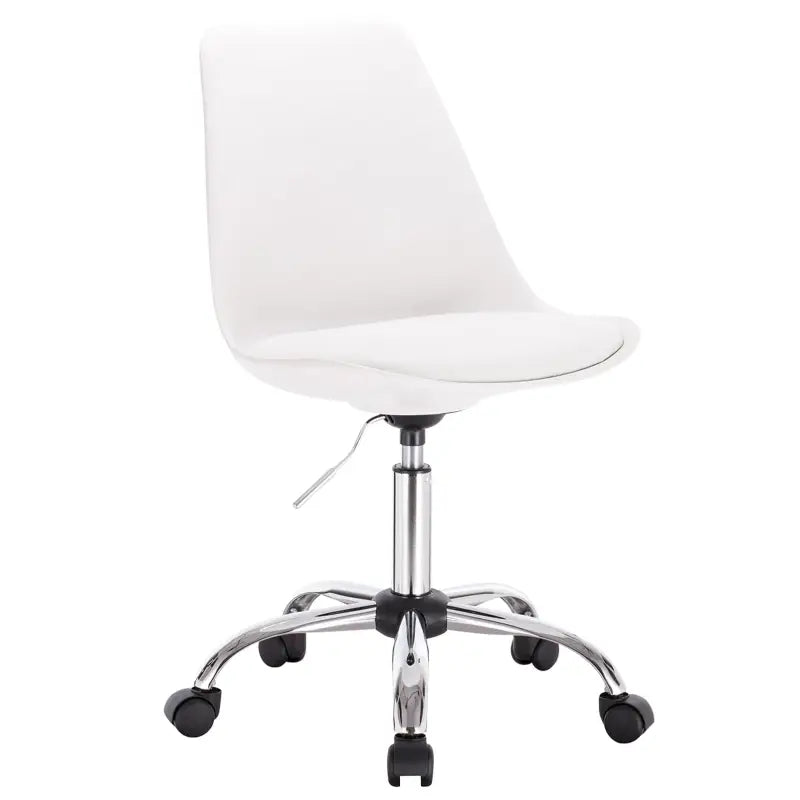 BukkitBow - Kantoorstoel / Bureaustoel Draaibaar en in Hoogte Verstelbaar - Faux Lederen / Fluwelen Stoel - Stalen Basis - Zithoogte: 48.5-60.5CM