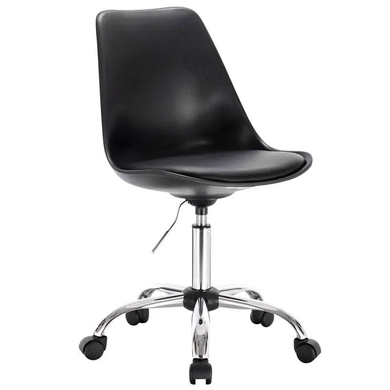 BukkitBow - Kantoorstoel / Bureaustoel Draaibaar en in Hoogte Verstelbaar - Faux Lederen / Fluwelen Stoel - Stalen Basis - Zithoogte: 48.5-60.5CM