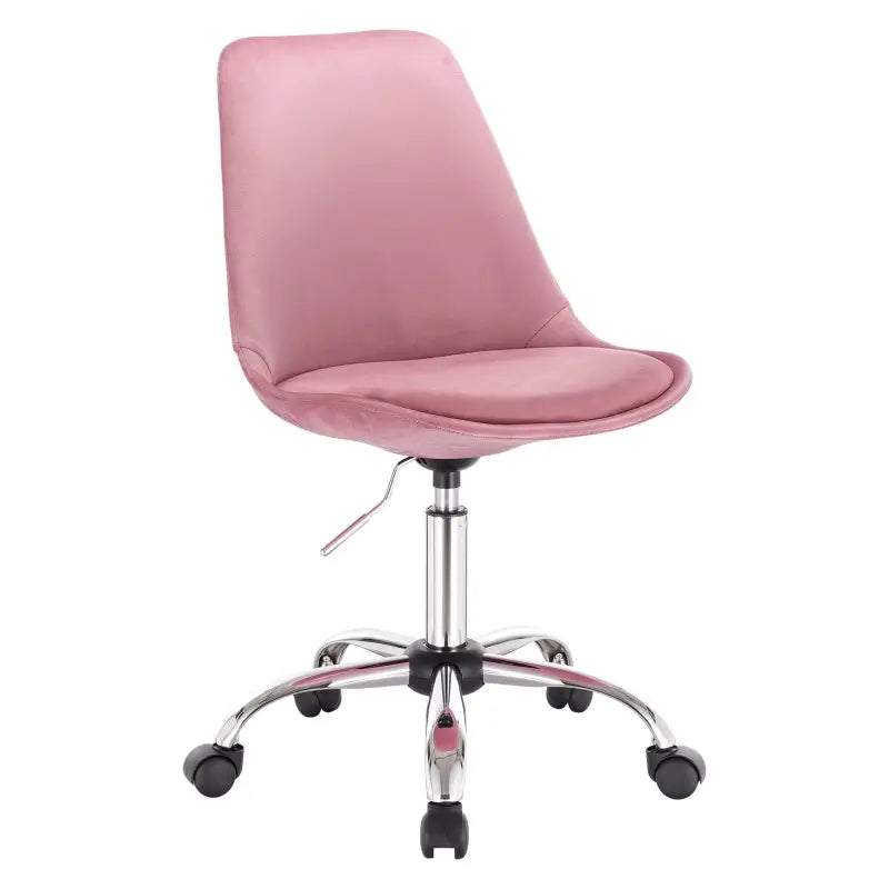 BukkitBow - Kantoorstoel / Bureaustoel Draaibaar en in Hoogte Verstelbaar - Faux Lederen / Fluwelen Stoel - Stalen Basis - Zithoogte: 48.5-60.5CM