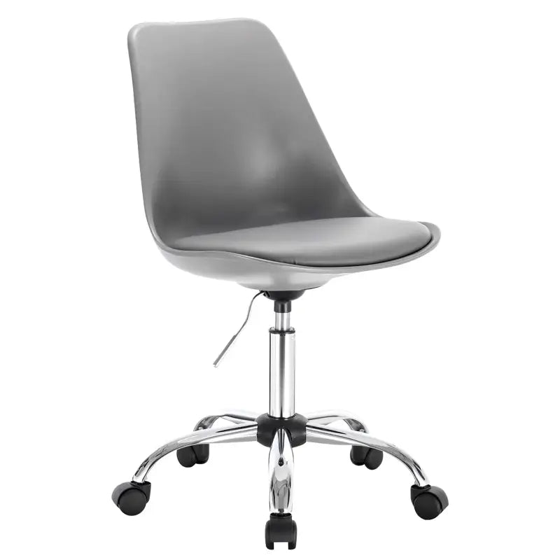 BukkitBow - Kantoorstoel / Bureaustoel Draaibaar en in Hoogte Verstelbaar - Faux Lederen / Fluwelen Stoel - Stalen Basis - Zithoogte: 48.5-60.5CM