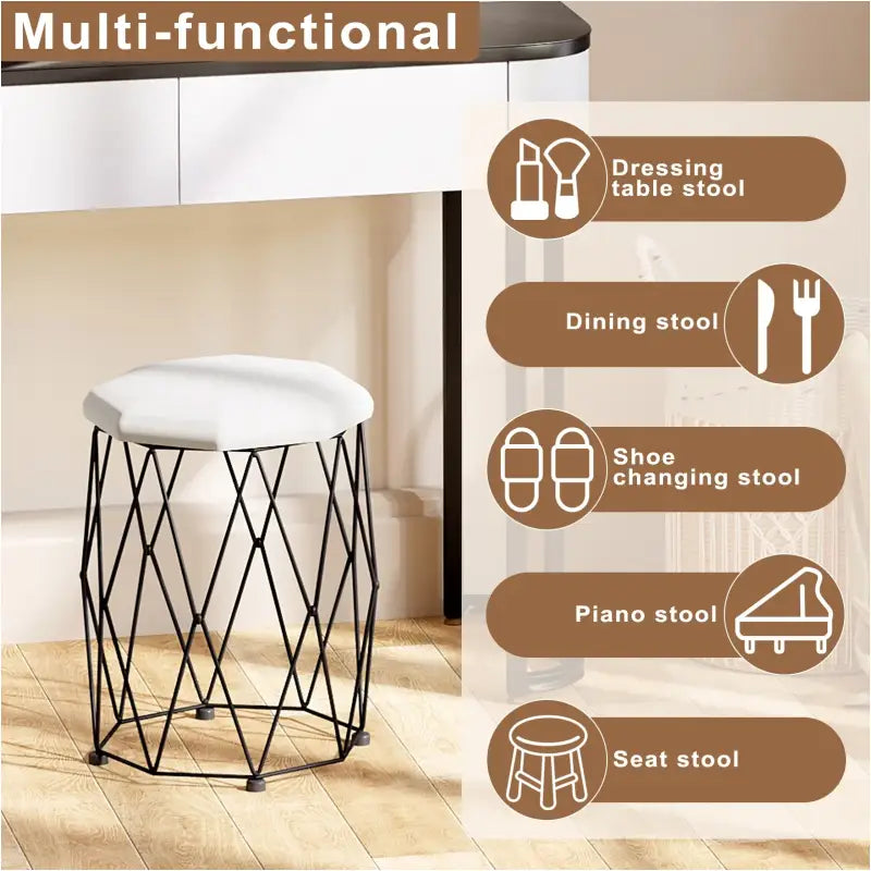 BukkitBow - Kapkruk - Fluwelen Kruk - met Metalen Frame - Modern Design