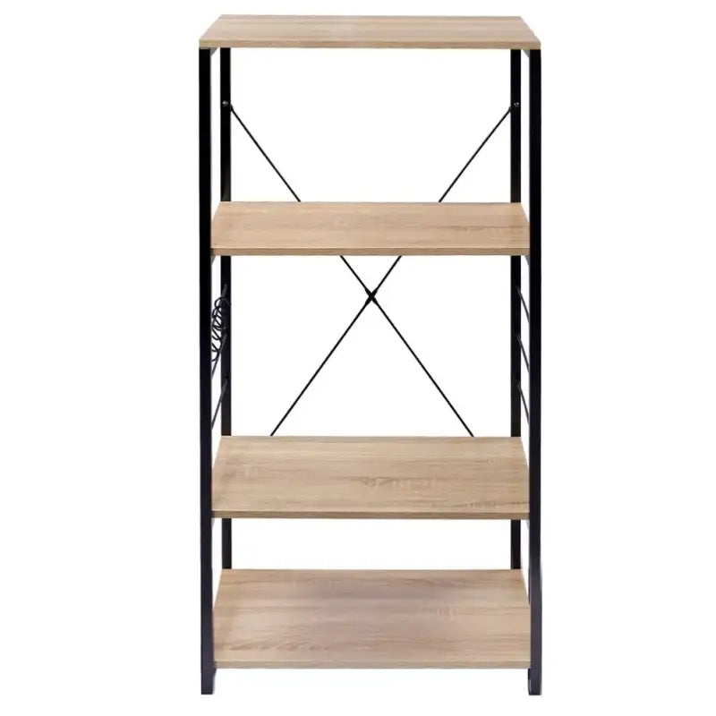BukkitBow - Keukenkast / Opbergrek - Zware Belastbaarheid - 4 Planken - Modern Ontwerp - 60x40x123CM