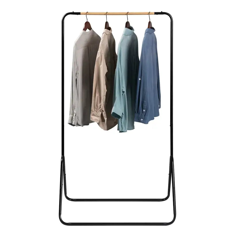 BukkitBow - Kledingrek met Topstang - Ruimtebesparend - Modern Ontwerp - Eenvoudig te Monteren - 79x43x145CM