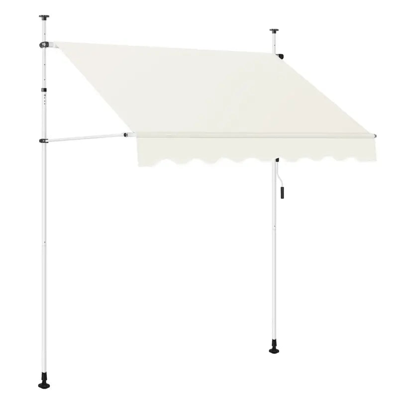 BukkitBow - Klemluifel / Muur Luifel - Polyester met PA Coating - UV-bescherming - Verstelbaar Hoogte- en Kantelhoekbereik