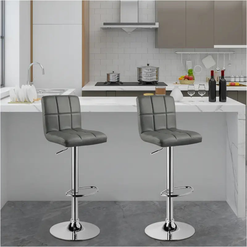 BukkitBow - Lederen Barkrukken - Metalen Frame - Ergonomisch met Rugleuning - Verstelbaar en Draaibaar - Zithoogte: 60-82CM