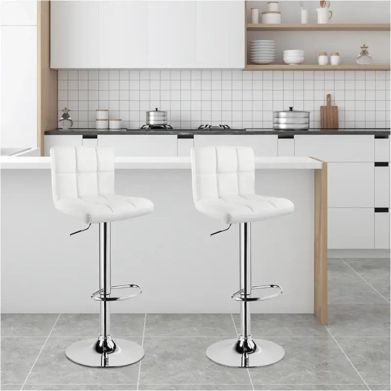 BukkitBow - Lederen Barkrukken - Metalen Frame - Ergonomisch met Rugleuning - Verstelbaar en Draaibaar - Zithoogte: 60-82CM