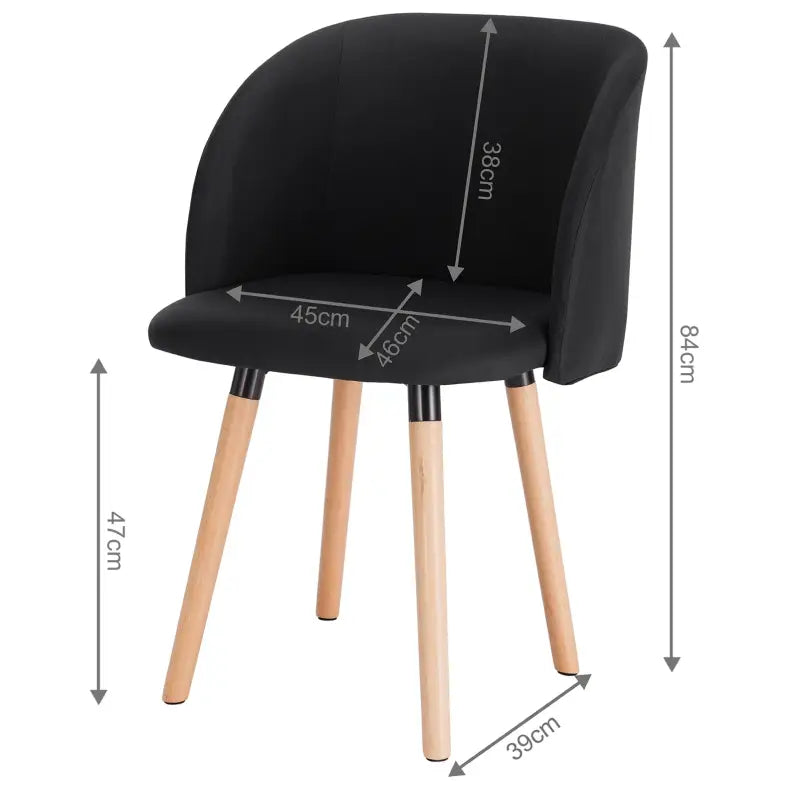 BukkitBow - Linnen Stoel - met Massief Houten Frame - Ergonomisch en Stijlvol - Zithoogte: 47CM