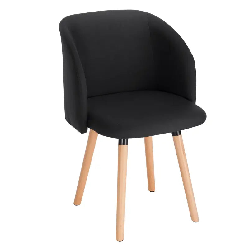 BukkitBow - Linnen Stoel - met Massief Houten Frame - Ergonomisch en Stijlvol - Zithoogte: 47CM
