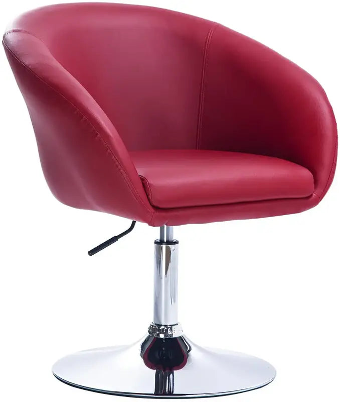 BukkitBow - Luxe Barkruk / Relaxstoel - Kunstleer, Linnen of Fluweel en Verchroomd Staal - Verstelbaar en Ergonomisch - Zithoogte: 44-57CM