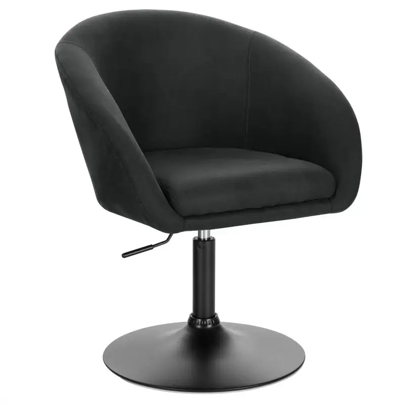 BukkitBow - Luxe Barkruk / Relaxstoel - Kunstleer, Linnen of Fluweel en Verchroomd Staal - Verstelbaar en Ergonomisch - Zithoogte: 44-57CM