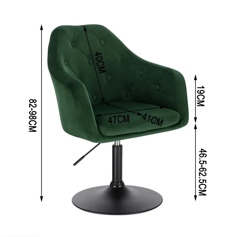 BukkitBow - Luxe Barkruk / Relaxstoel - Kunstleer of Fluweel en Verchroomd Staal - Verstelbaar en Draaibaar - Zithoogte: 46.5-62.5CM