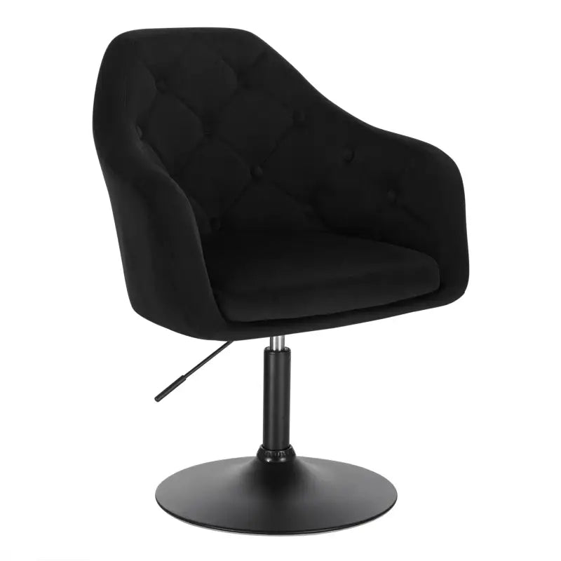 BukkitBow - Luxe Barkruk / Relaxstoel - Kunstleer of Fluweel en Verchroomd Staal - Verstelbaar en Draaibaar - Zithoogte: 46.5-62.5CM