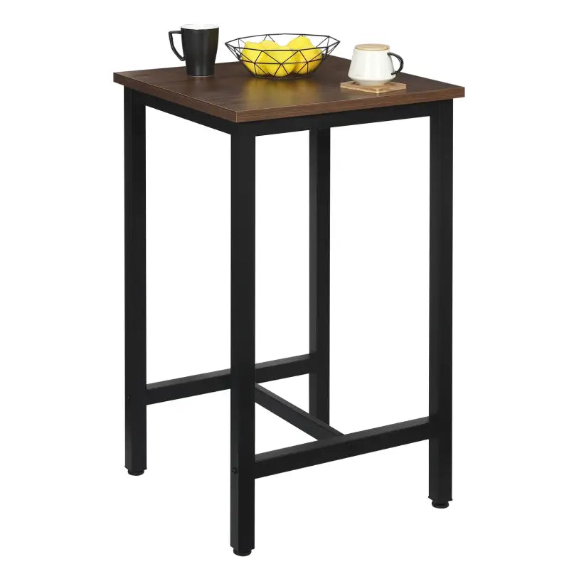 BukkitBow – Luxe Bartafel - Bartafel voor Binnen & Buiten – Metalen Bartafel – Vierkante Bar - 60x60x100 cm