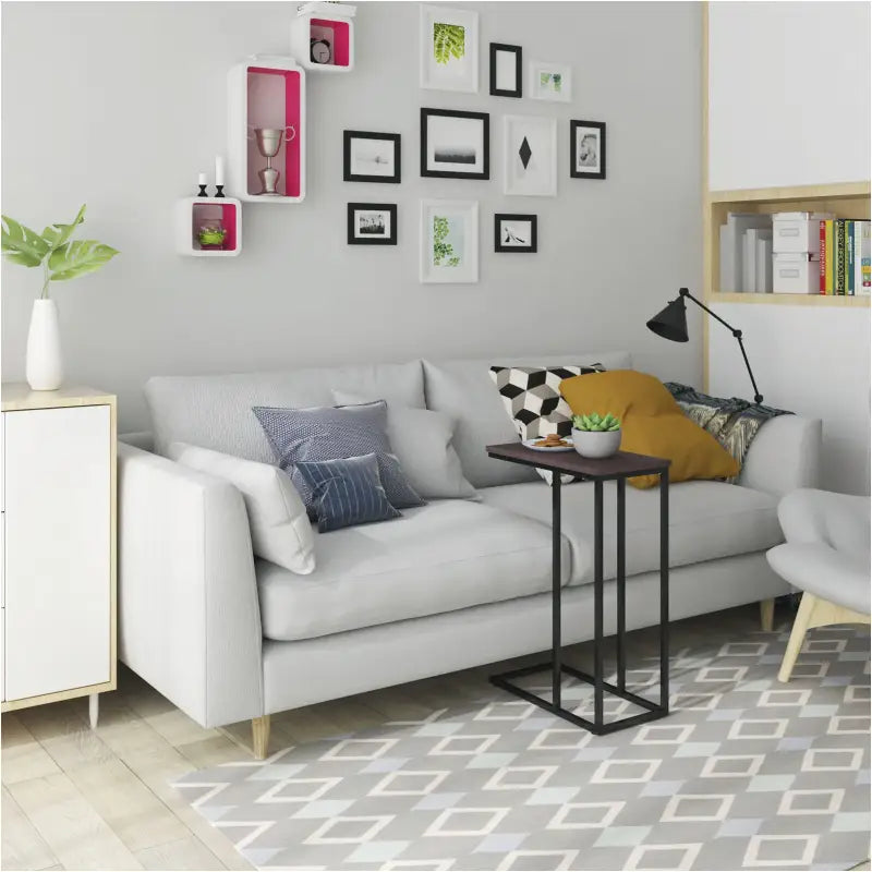 BukkitBow - Luxe Bijzettafel / Koffietafel - met Metalen Frame - Geschikt voor Laptop (63CM Hoog)