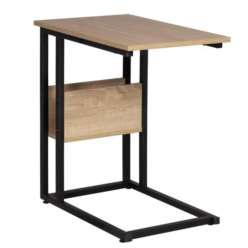 BukkitBow - Luxe Bijzettafel / Koffietafel - met Opslagruimte - Metalen Frame - Geschikt voor Laptop - 60CM Hoog