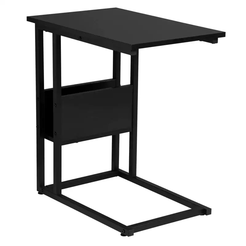 BukkitBow - Luxe Bijzettafel / Koffietafel - met Opslagruimte - Metalen Frame - Geschikt voor Laptop - 60CM Hoog