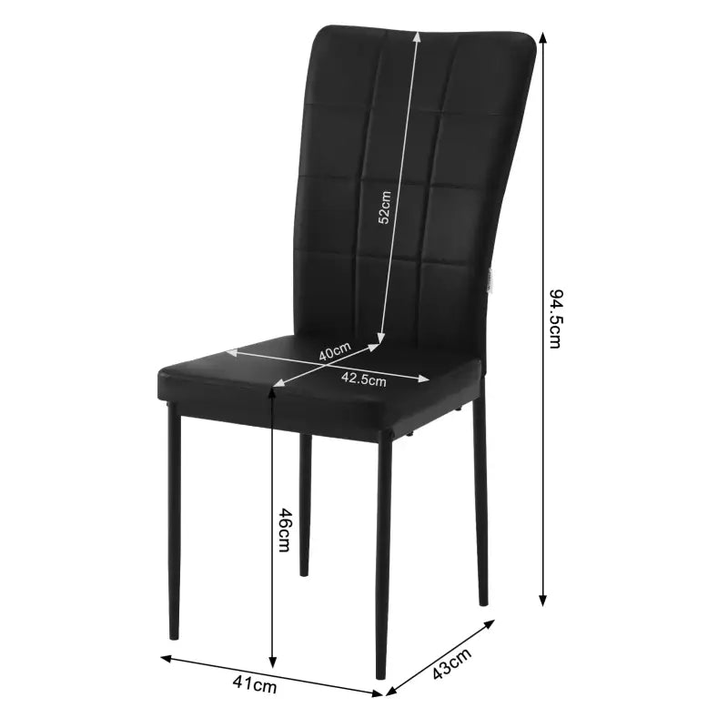 BukkitBow - Luxe Eetkamerstoelen Fluweel/Kunstleer - Hoogwaardige Schuimvulling - Stevig Metalen Frame - Ergonomisch Ontwerp - 46CM Zithoogte