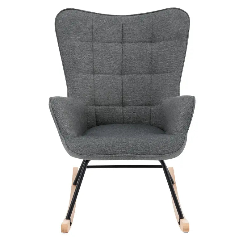 BukkitBow - Luxe Relaxstoel - Moderne Wing Fauteuil - met Stevige Metalen Poten - Met Zachte Ribfluwelen Bekleding - 46CM Zithoogte