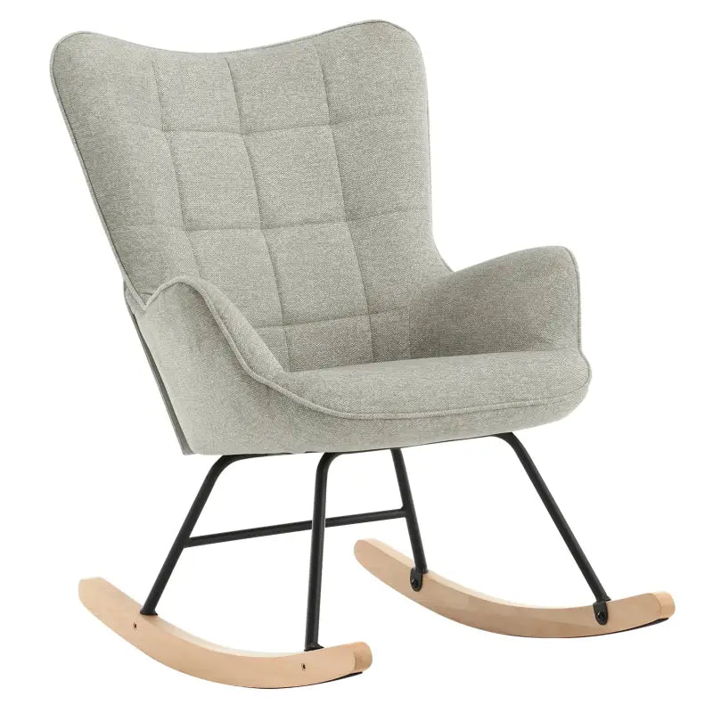 BukkitBow - Luxe Relaxstoel - Moderne Wing Fauteuil - met Stevige Metalen Poten - Met Zachte Ribfluwelen Bekleding - 46CM Zithoogte