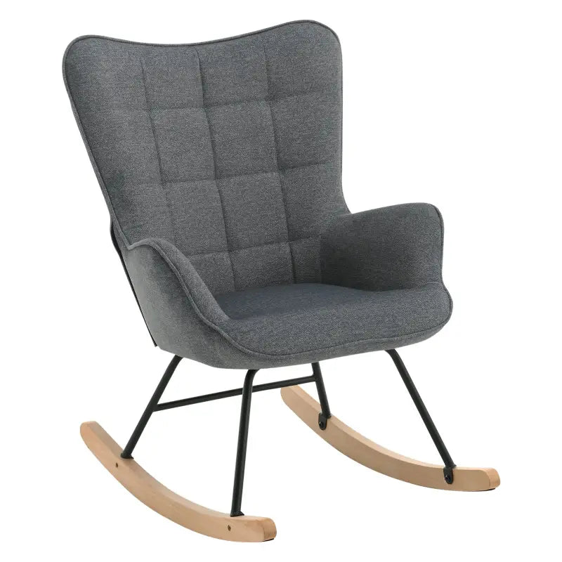BukkitBow - Luxe Relaxstoel - Moderne Wing Fauteuil - met Stevige Metalen Poten - Met Zachte Ribfluwelen Bekleding - 46CM Zithoogte