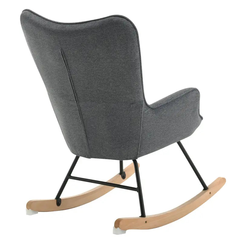 BukkitBow - Luxe Relaxstoel - Moderne Wing Fauteuil - met Stevige Metalen Poten - Met Zachte Ribfluwelen Bekleding - 46CM Zithoogte